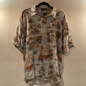 St. John’s Bay XL X-Large Hawaiian shirt luau party attire
